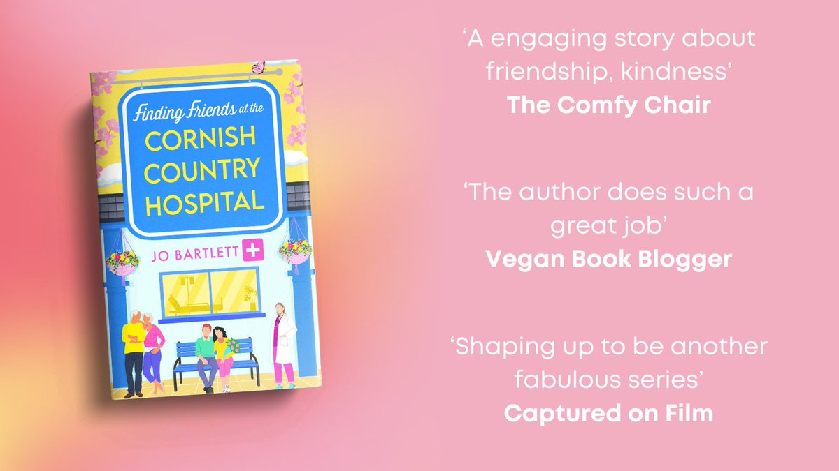 Thank you to @TheComfyChair2, @jo_bee and @cnnamongirl for their recent reviews on the #FindingFriendsAtTheCornishCountryHospital by @J_B_Writer #blogtour. Pick up a copy today ➡️ mybook.to/friendshospita…