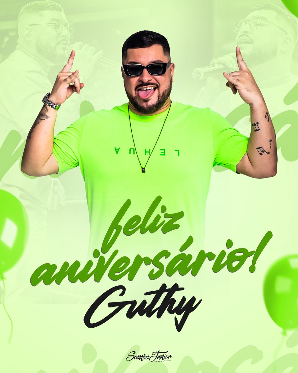 sambajroficial's tweet photo. Hoje é dia de comemorar !! Aniversário do nosso vocalista @GuthySambaJr Desejamos a você muito sucesso na sua vida, que Deus te abençoe ! FELIZ ANIVERSÁRIO 🥳
#BdayGuthy #SambaJr https://t.co/KH2uaHZO5v
