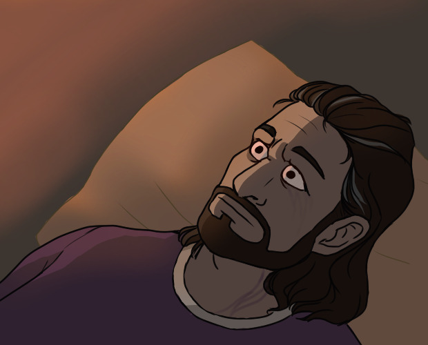 smallangstybear's tweet photo. tfw you're in a committed relationship and sleeping together but your beloved is still feeding the vampire and he keeps crawling over you in the middle of the night to get at their neck https://t.co/4rCOKjdeoG