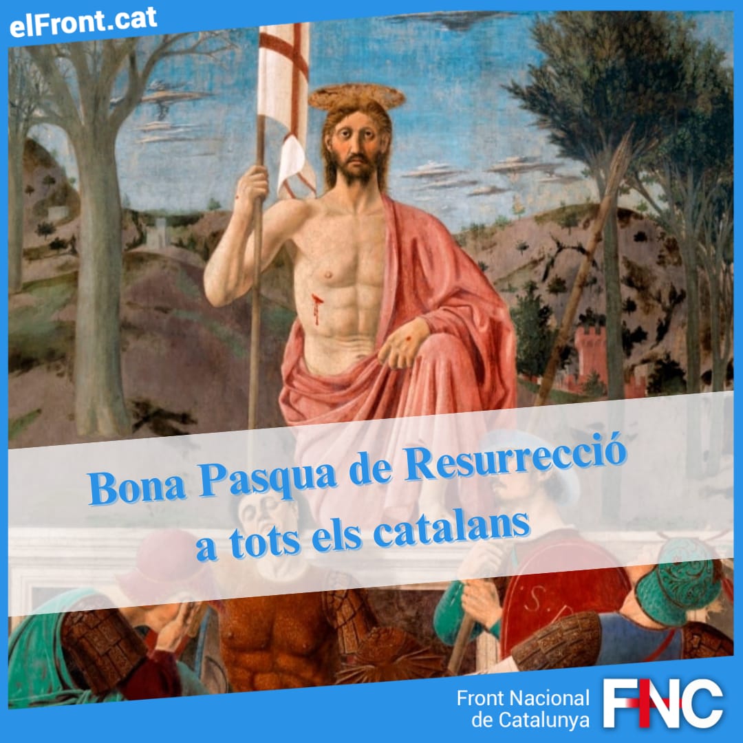 FNCatalunya's tweet photo. Bona Pasqua de Resurrecció a tots els catalans. https://t.co/KxXeXxa5PJ