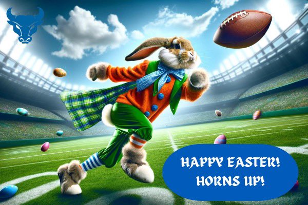 Happy Easter from all of us here @UBFootball #UBhornsUP🤘🏼