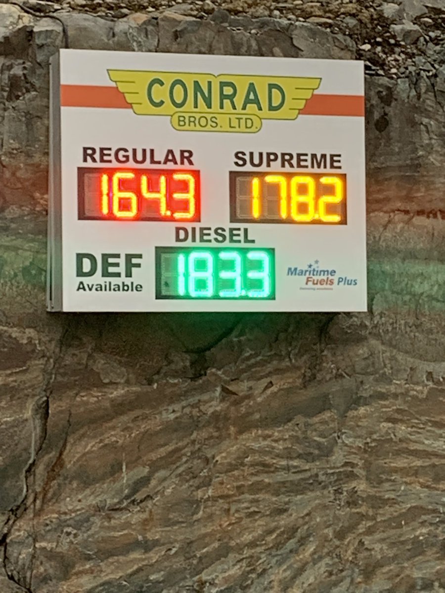 Gas going up 3.8 and diesel going up 4.6 at midnight. Not an April fools joke. Here are our current prices. <a href="/DT_Dartmouth/">Downtown Dartmouth</a>  <a href="/NSRoadBuilders/">NS Road Builders</a> <a href="/APTA_Trucking/">APTA</a> <a href="/Construction_NS/">Construction Association of Nova Scotia (CANS)</a>