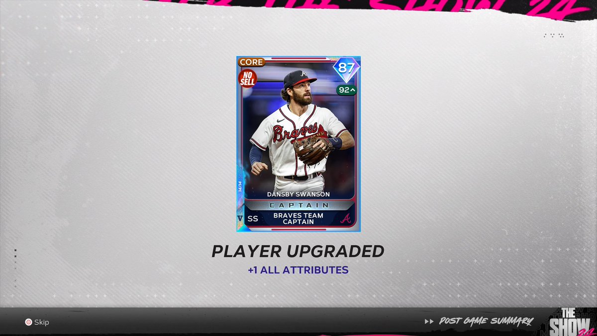 NukeBryan's tweet photo. 32nd Parallel 5 is 87 Overall Dansby Swanson
#MLBTheShow24 https://t.co/5cRGlrqUew