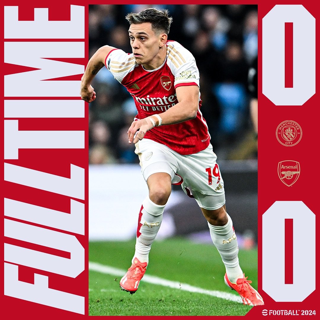 Thrilling Match, Incredible Result! 🎉 Arsenal Makes History Against Manchester City .They became the first team to prevent Manchester City from scoring at home in an astounding 57 games! ⚽️ Cheers to Arsenal for their fantastic display on the field.