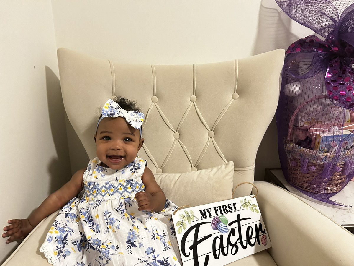 Noah_g_Thomas45's tweet image. My babygirl’s first Easter ❤️Daddy Loves you 🐇🐣⛪️🌸🌷