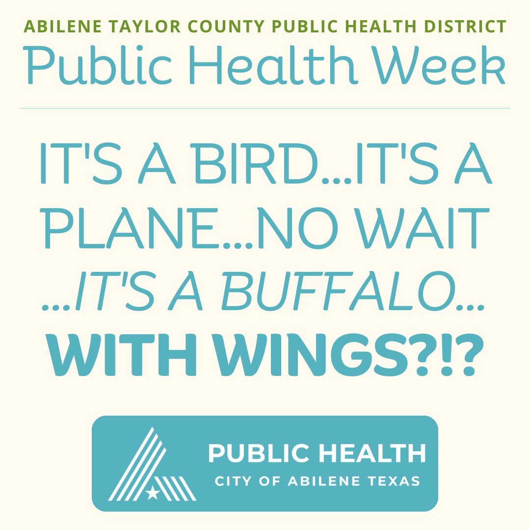 AbileneHealth's tweet photo. Public Health Week Scavenger Hunt Clue #1 π
1. Solve the clue
2. Take a pic at the location
3. Post to social media and tag us
4. Get an extra entry in our Saturday raffle! π€©
#ATCPHD #PublicHealthWeek #HealthandWellness https://t.co/UxQI9B9D86