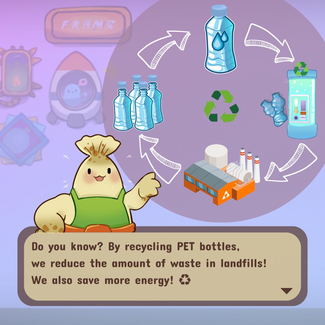 Let's talk about why recycling bottles or cans is awesome. When we recycle, we're saving resources, conserving energy, and reducing waste. Isn't that cool? Let's make a positive impact together! /Mr. Dumplie #RecycleWithMrDumplie #bumimovement #bumiunverse