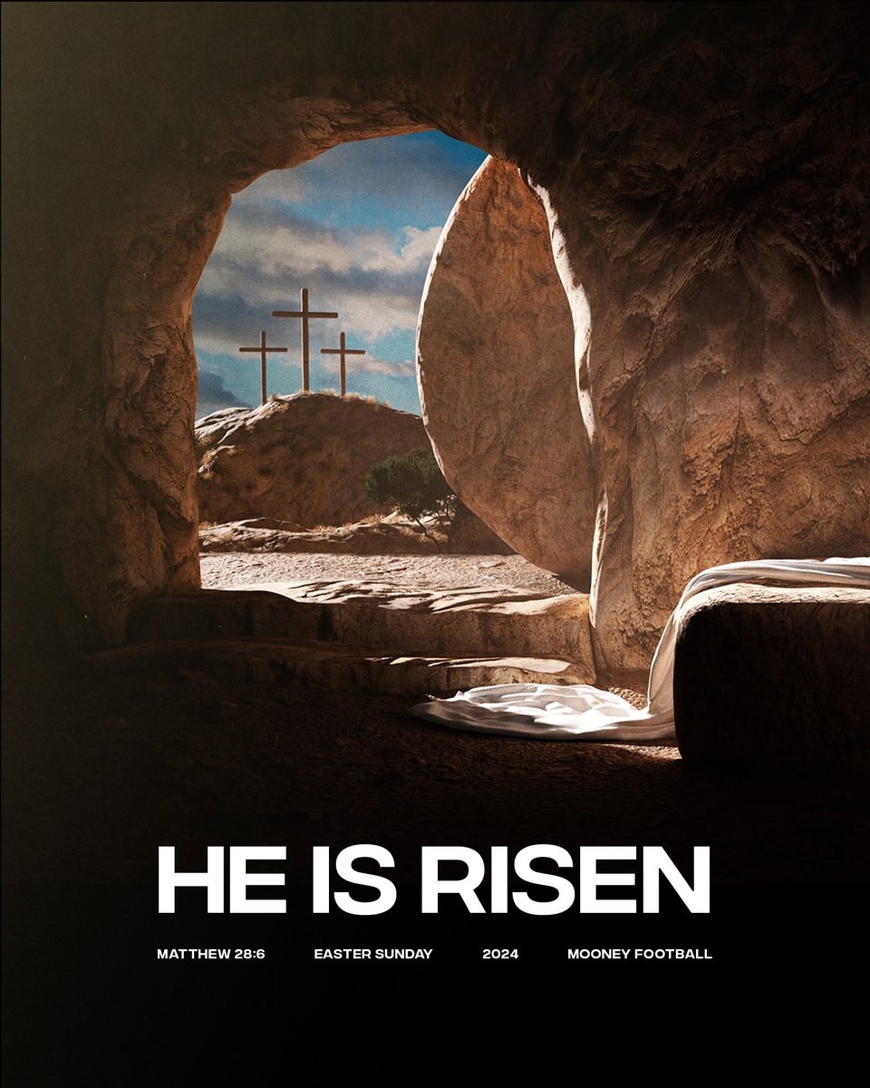 He is Risen! Happy Easter from your Mooney Football Family!