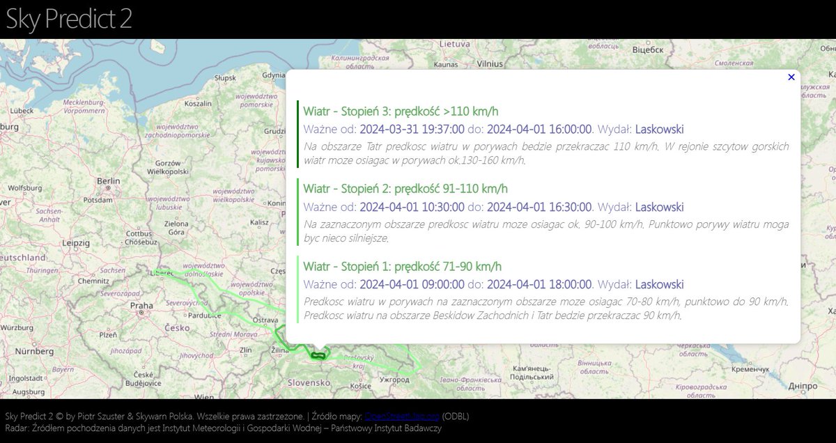 SkywarnPoland's tweet photo. 🚨⚠️#UWAGA⚠️🚨
W systemie #SkyPredict wydano nowe ostrzeżenia, przed wystąpieniem silnego wiatru halnego 🌀💨 - 
⚠️1. stopień dla obszaru Sudetów, Beskidów, Pogórza Karpackiego, Bieszczad, 
⚠️2. stopień dla obszaru Beskidów Zachodnich, Podhala i Tatr
⚠️3. stopień dla Tatr (wysoko w Tatrach prędkość może dochodzić do 160 km/h.)

Apelujemy, aby nie planować wycieczek w góry, w związku z prognozowanym zagrożeniem!

▶️▶️▶️ Ostrzeżenia na bieżąco⬇️
https://t.co/9kP8BXVyw2
oraz w aplikacji 
@ostrzegator

@IMGWMeteo @IMGW_CMM @wirtualnapolska @onetpl @PAPinformacje @tvn24 @tvnmeteo
 @RMF24pl @RadioKierowcow @PR24_pl @portal_ipl @PressRedakcja @eska_pl @Radio_ZET @PolsatNewsPL @Int_Wydarzenia @Radio_ZET @Radio_ZET @Radio__Plus @Radio_TOK_FM @PR24_pl @porannypl @Geekweek_pl @TygodnikWPROST @natematpl #wiatr #halny #pogoda #prognoza #góry