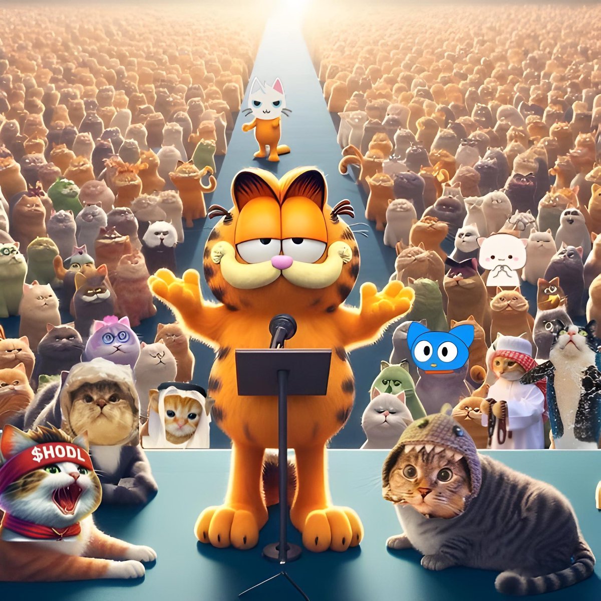 GarfieldSOLCoin's tweet photo. There is only one cat and he orange and fat. https://t.co/kBGolHHLFI