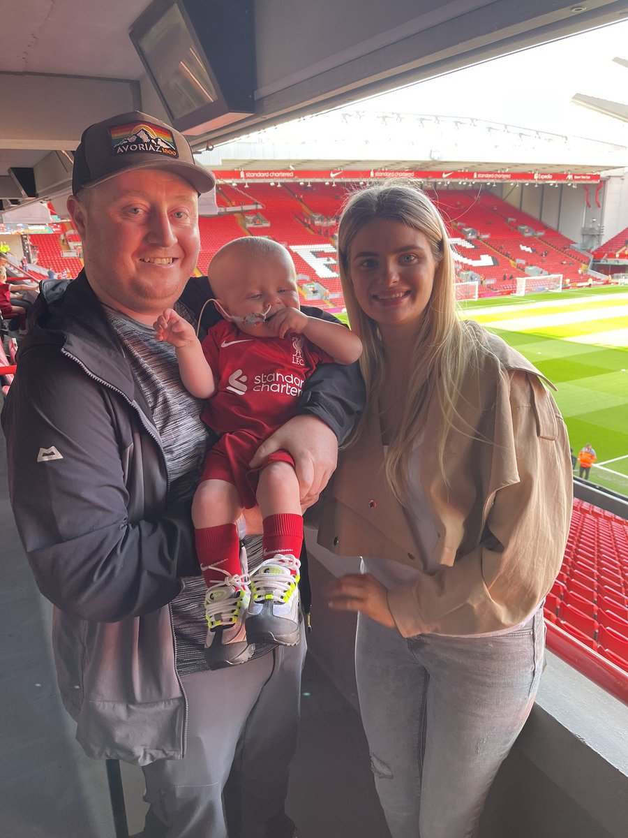Today we hosted baby Francis and his family ❤️  at Anfield <a href="/LFC/">Liverpool FC</a> making special memories after such a difficult year 🙏 happy Easter 🐣 Francis YNWA.