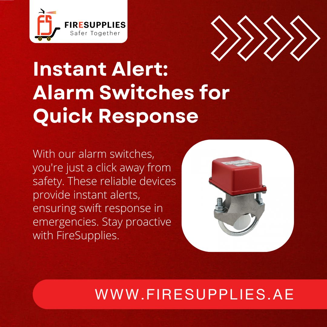 With our alarm switches, you're just a click away from safety.  Stay proactive with FireSupplies. 
#AlarmSwitches
#EmergencyAlerts
#SafetyFirst
#FireSupplies
#SafetyDevices
#EmergencyResponse
#SecurityAlerts
#SafetySolutions
#ProactiveSafety
#AlarmSystems