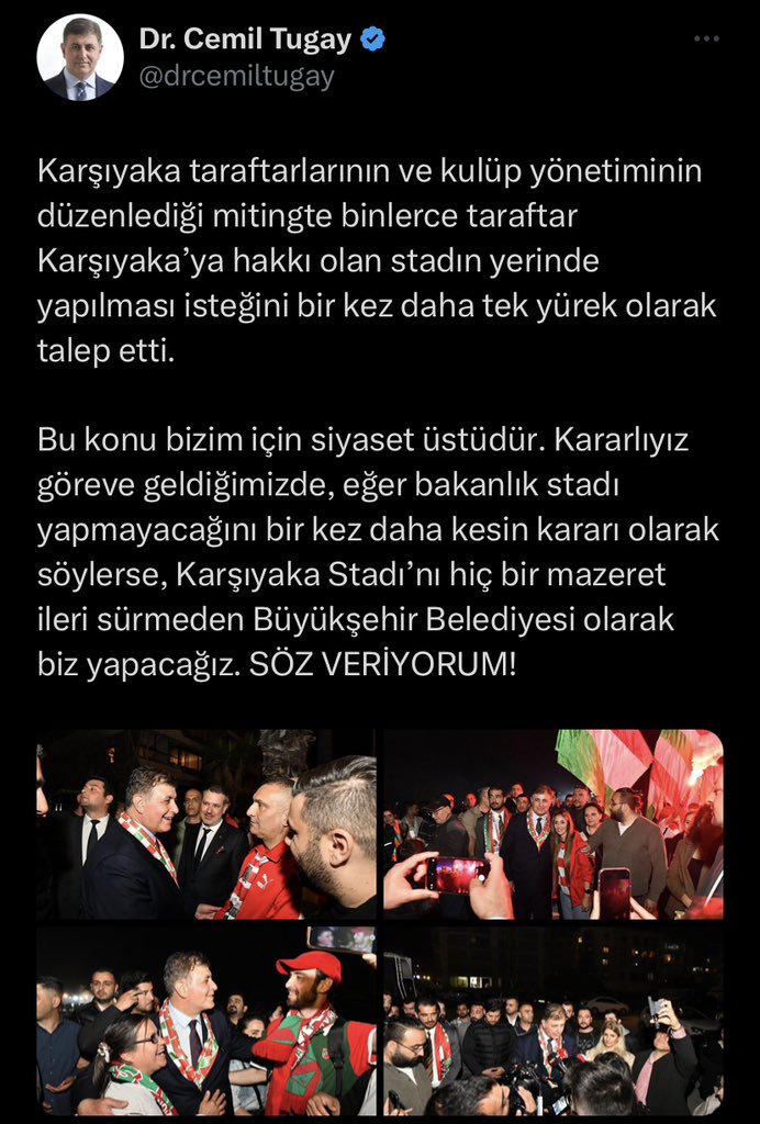#KarşıyakaStadınıİstiyor