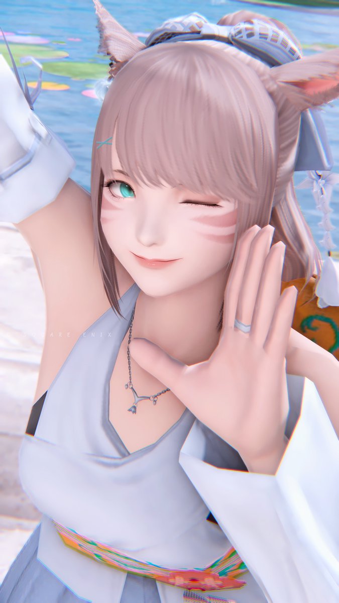 おはよ〜( ˙꒳​˙ᐢ ) 今日から4月がんばろ！(ﾉ`•ω•)و ︎❀ #おはミコ ￤#ミコッテ ￤#FF14 ❀