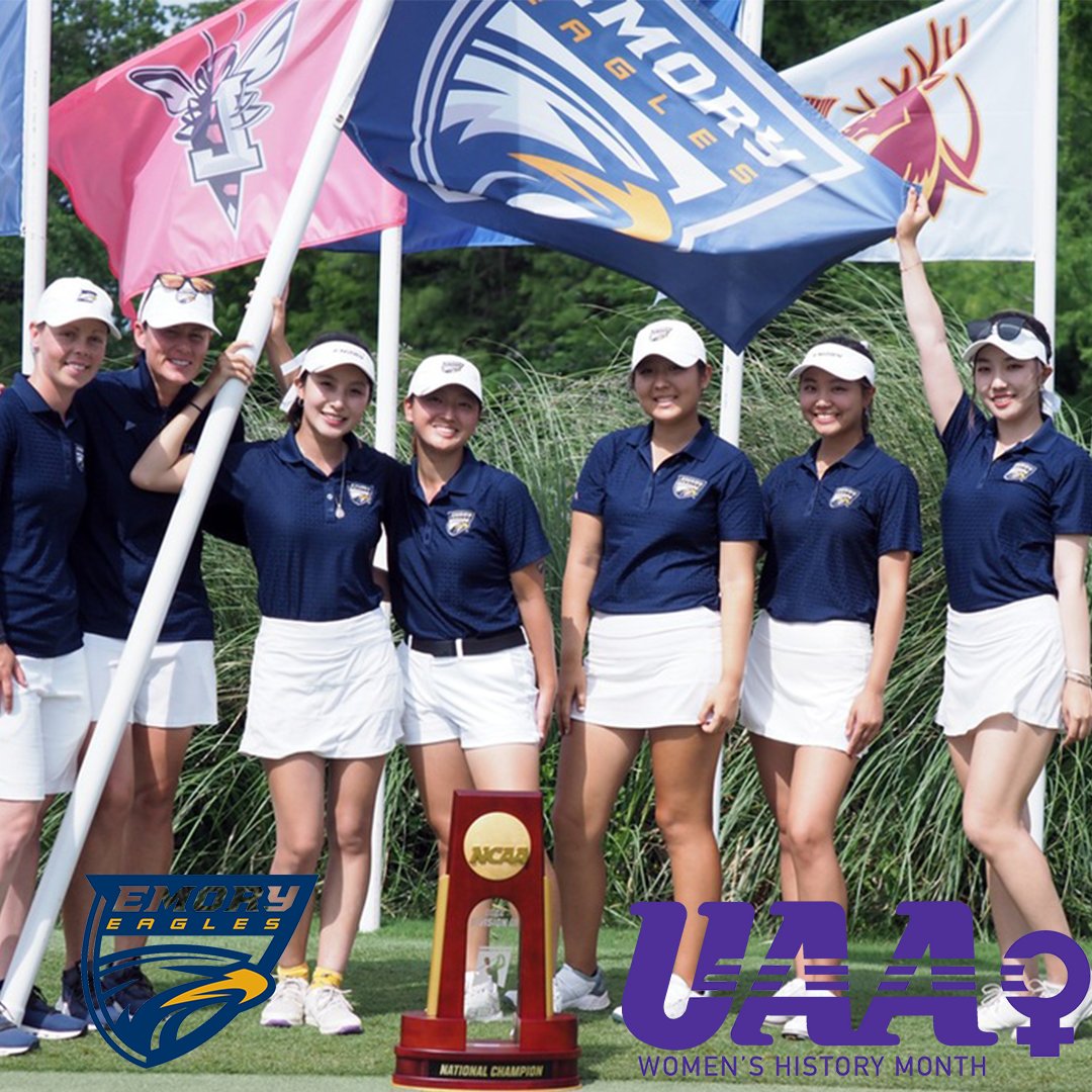 Women's History Month: 2022 Emory Women's Golf. Emory shattered the NCAA Division III record by nearly 40 shots with a 24-under par score, 26 shots better than the runner-up, in winning its first NCAA title in program history.