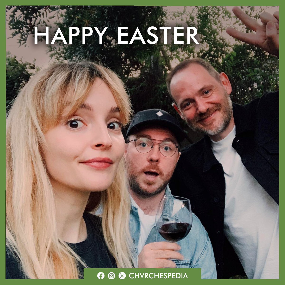 HAPPY EASTER FROM CHVRCHESPEDIA 🐣🐰 Wishing a Happy Easter to those who celebrate, and Happy Holidays ❤️ 🎨 @CHVRCHESPEDIA @CHVRCHES @Iain_A_Cook @laurenevemay @doksan