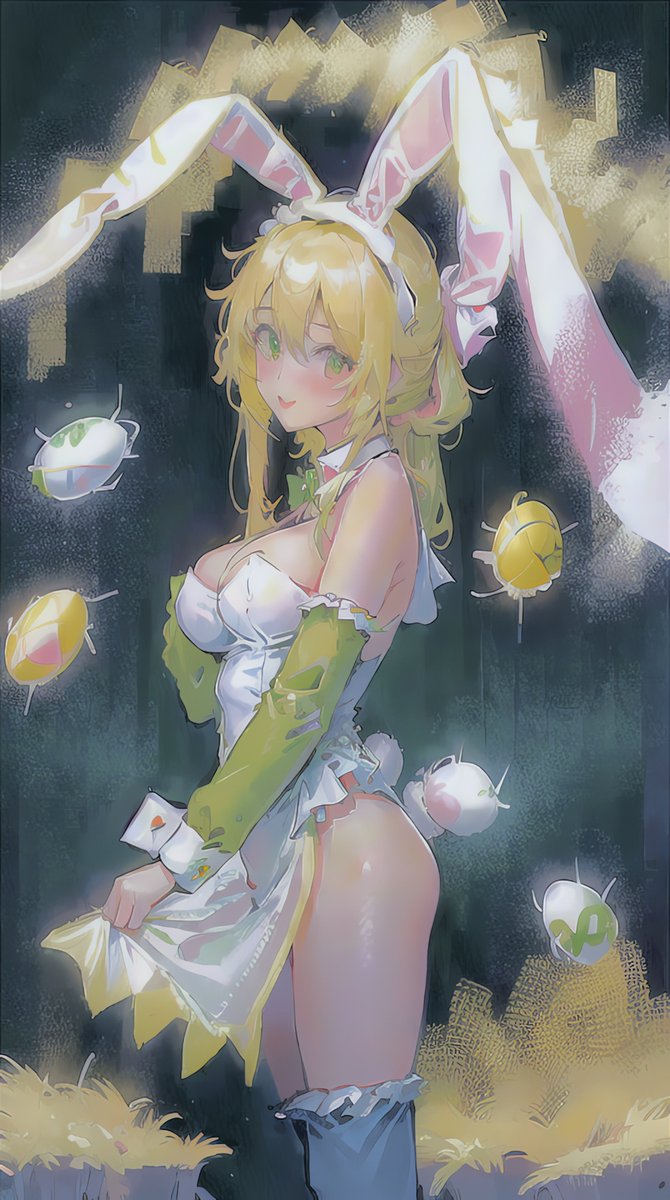 BadToxic's tweet photo. #Easter #Bunny #Girl via #Auto1111 #StableDiffusion #Deforum #Parseq #FaceBombMix v1 #LoRA #LoRABunnyEarsHat #safetensors DPM++ 3M SDE Karras, PC.
#Ostern #easterEgg #easterEggHunt #bunnyOutfit #bunnyEars #AIGirl #AIGirls #Girls #AI #AIArt https://t.co/nFtLXn2bks