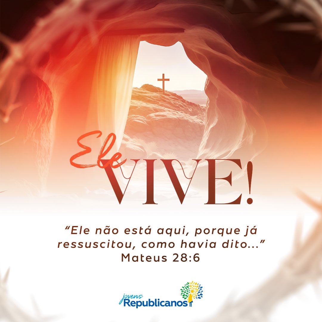 JovensRep10's tweet photo. Ele ressuscitou para que nós pudéssemos viver! ✨

O túmulo vazio para nós representa a esperança de um recomeço, que nos foi dado graças ao sacrifício do Senhor Jesus. ✝️

#Páscoa https://t.co/NdnCLqoLdB