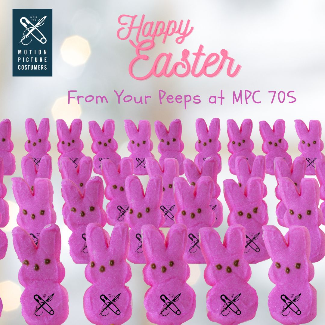 Happy Easter from your peeps at #MPC705! #mpc705 #MotionPictureCostumers #CreativityBehindTheSeams