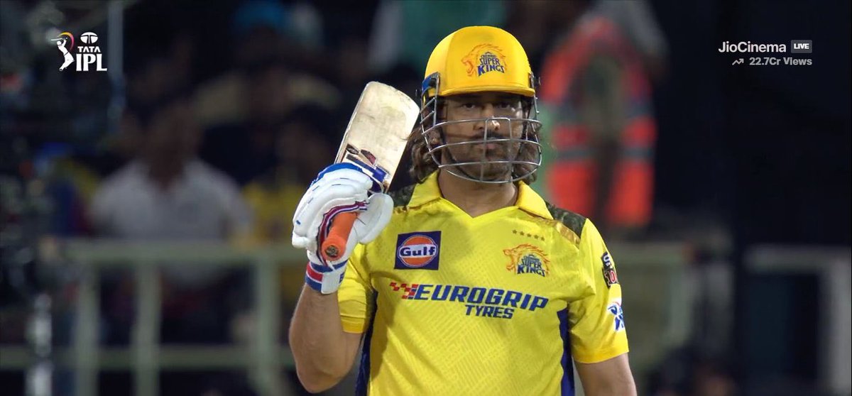 Dhoni finishes off in style 🔥 Win-lose No matter. My man still has the capability of hitting sixes 37 from 16 balls with 4 fours 3 sixes. The Lord The Thala 💛💛💛