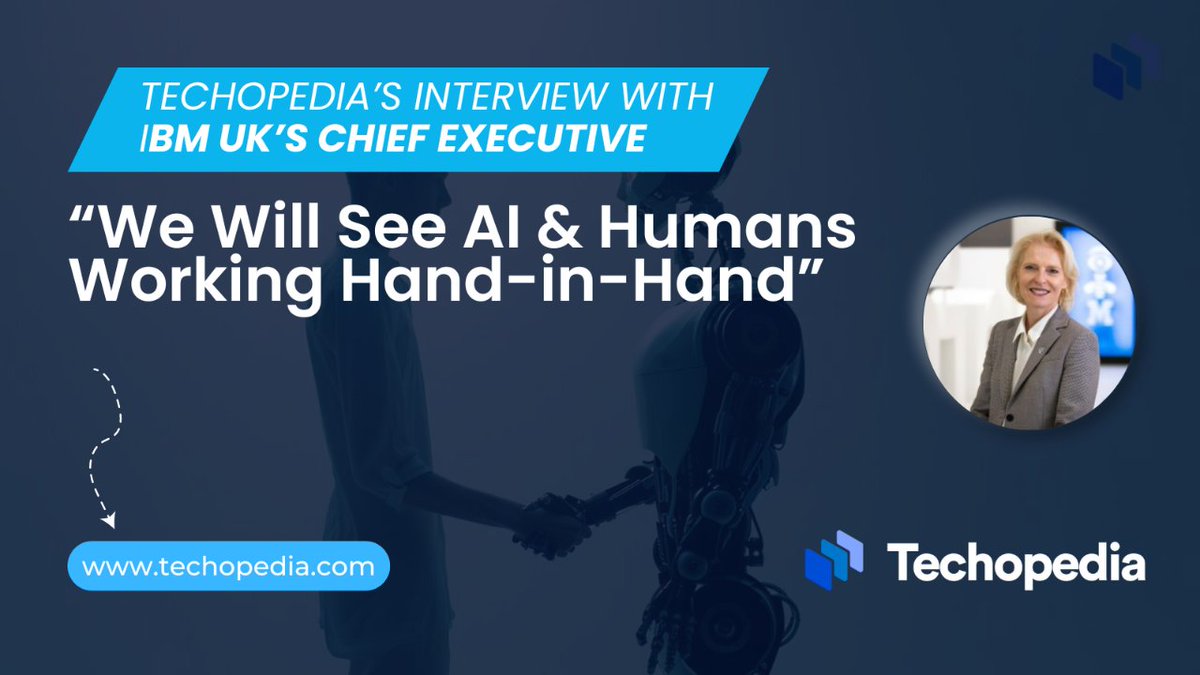 techopedia's tweet image. Techopedia sits down with Dr. Nicola Hodson, IBM UK and Ireland’s Chief Executive to talk about skills gap, AI around the world, and how AI is going to be “a partner” in jobs going forward.
Learn more: i.mtr.cool/gmbpchmuru

#AI #TechInterview
