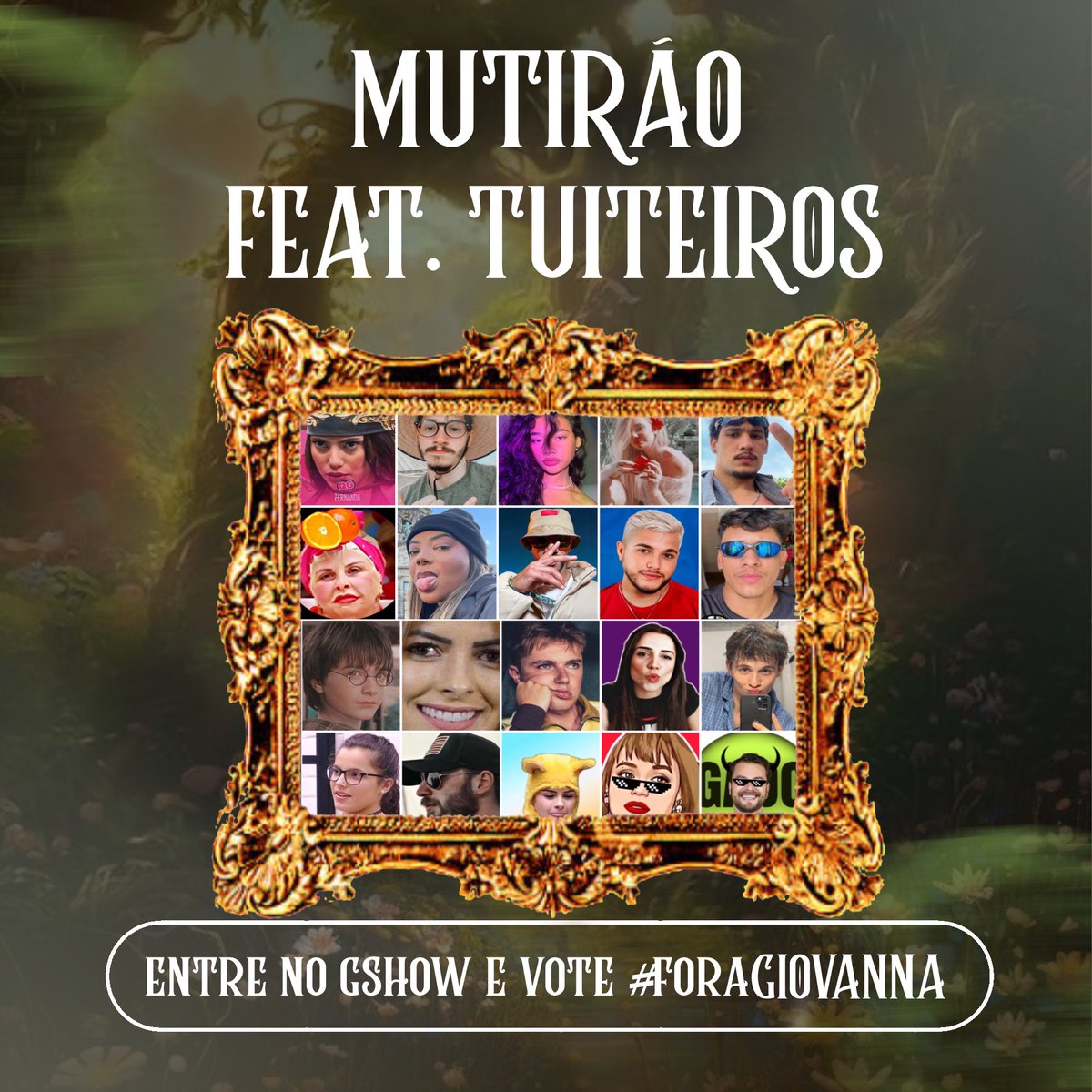 nandabande's tweet photo. 👑 MUTIRÃO TUITEIROS feat.  @twittterwins @faahlso @itolindoo @kabiscoiteira @euosodrac @QGdaFernanda @whomath @parrilizada @barbosajoao19 @httpsrealitys @BBBelissima @secondchamine @uaigael @stopenikinha @rickcomenta @gadocomenta @edairealityx @tatyfalou @PaolaDeboche @Iucascomenta INICIADO 👑

🗳️ A cada 20 VOTOS que você der, comente um emoji ou uma letra aqui. 

🎯 META: DEZ MIL respostas. 

⚠️ O voto é para SAIR! Vote em GIOVANNA.

⏰ Encerra às 16h.

🔗 https://t.co/zl30Ue9zSs

#BBB24 #ForaGiovanna