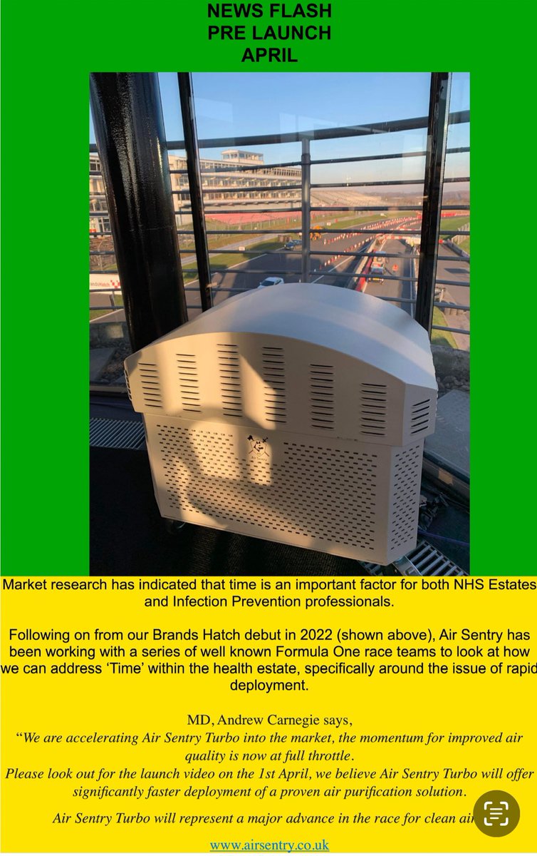 AirSentryUK's tweet photo. Very excited
Air Sentry Turbo launches tomorrow after significant development time
#airpurification #IAQ #airsentry https://t.co/Iv7UBg95o0