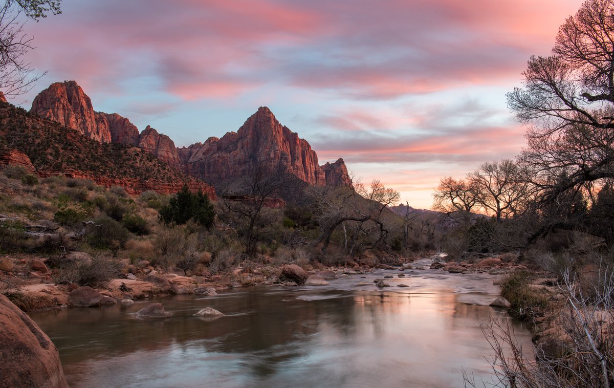 Zion National Park sunset. I'm wandering southern Utah for a couple days after doing an art show in St. George.