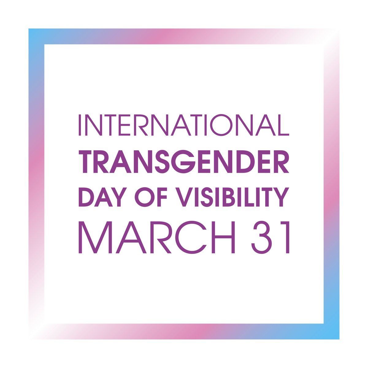 Today and every day we believe in fostering an environment where everyone feels valued, and empowered, to be their authentic selves. 💙💗🤍 #TransgenderDayofVisibility