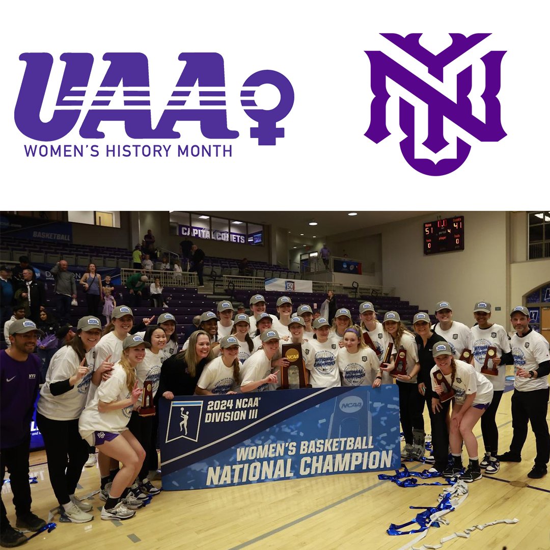 Women's History Month: 2024 NYU Women's Basketball. NYU defeated Smith, 51-41, to win the 2024 championship, capping off a perfect 31-0 season. The title was the second in program history and first since 1997.