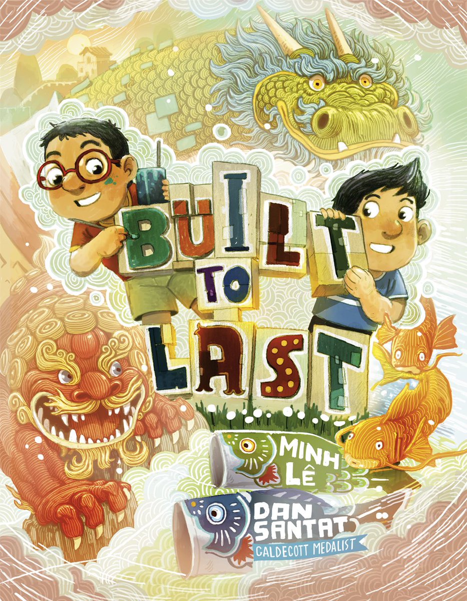 HornBook's tweet photo. ICYMI: Roger Sutton Talks with Minh Lê @bottomshelfbks + Dan Santat @dsantat about BUILT TO LAST (@randomhousekids @RHCBEducators): "How much meta-understanding are we to make of the relationship between Dan and Minh with this book?" https://t.co/VGfMCF64ZJ #TalkswithRoger https://t.co/3M3lXWm7Xw