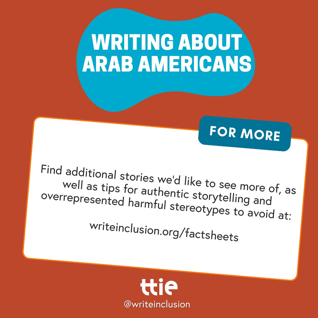 April is Arab American Heritage Month! Our factsheet on Middle Eastern & North African People has quick stats, glossary terms, & stories we'd like to see more of about all MENA people, including our vibrant Arab & Arab American communities. writeinclusion.org/factsheets