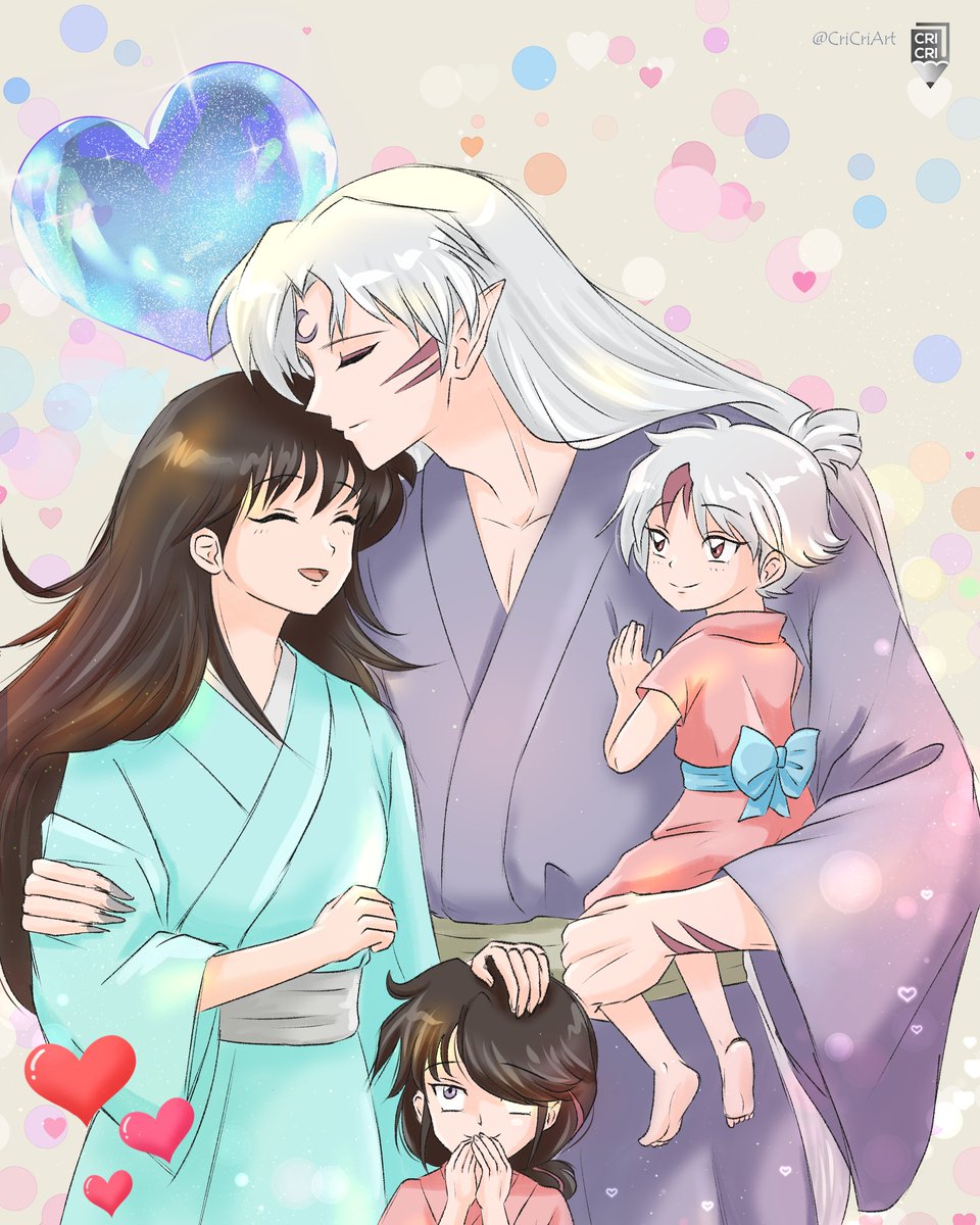 This is my contribution to the #SessRinEternity 24H Extra Mini Relay Race! ✨
❤️Mom and dad love each other❤️
👉🏻Please look forward to the work from the next contributor, @nanamoonart 

#犬夜叉 #殺りん
#sessrin