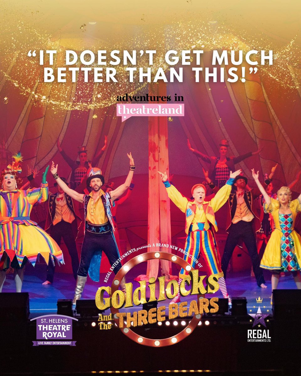 Thank you to Adventures In Theatreland for this rave review of our Easter half term Pantomime, Goldilocks! We're so glad you loved it! 👏🏼 😍

👉🏼Read all about it here: adventuresintheatreland.com/post/goldilock…
