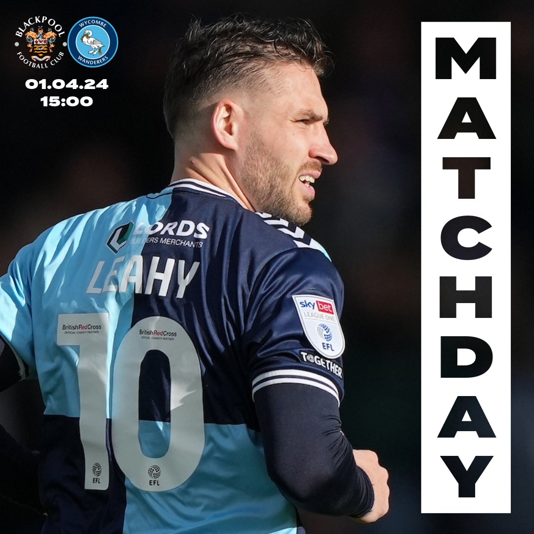 wwfcofficial's tweet photo. ⚽️ MATCHDAY!

Matt Bloomfield's men head to Bloomfield Road.

Watch Blackpool vs Wycombe live on WanderersTV from 3pm.