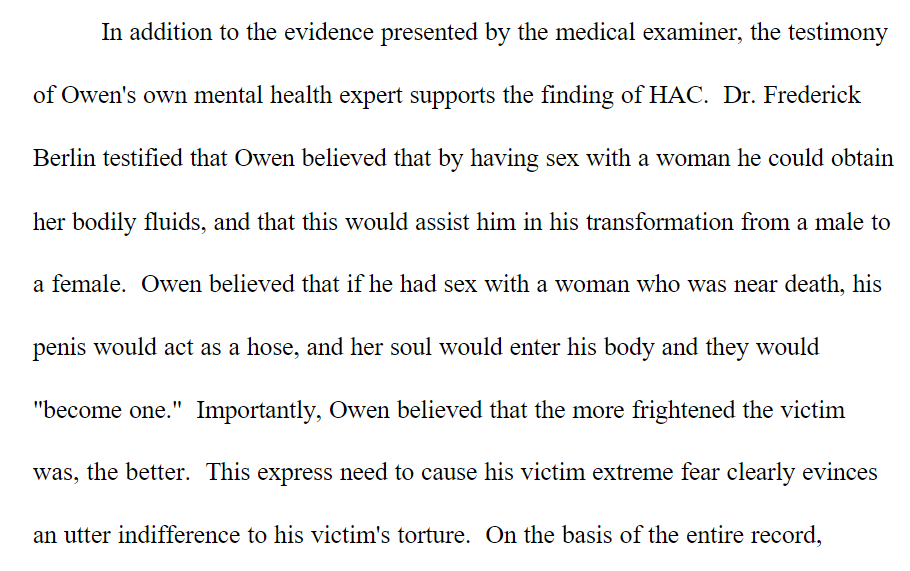 Trans woman Duane Owen raped and murdered a 14-year-old girl and a 38-year-old woman in two separate home invasions. Duane viewed raping and killing women as a way of transitioning. #TransDayOfVisibility