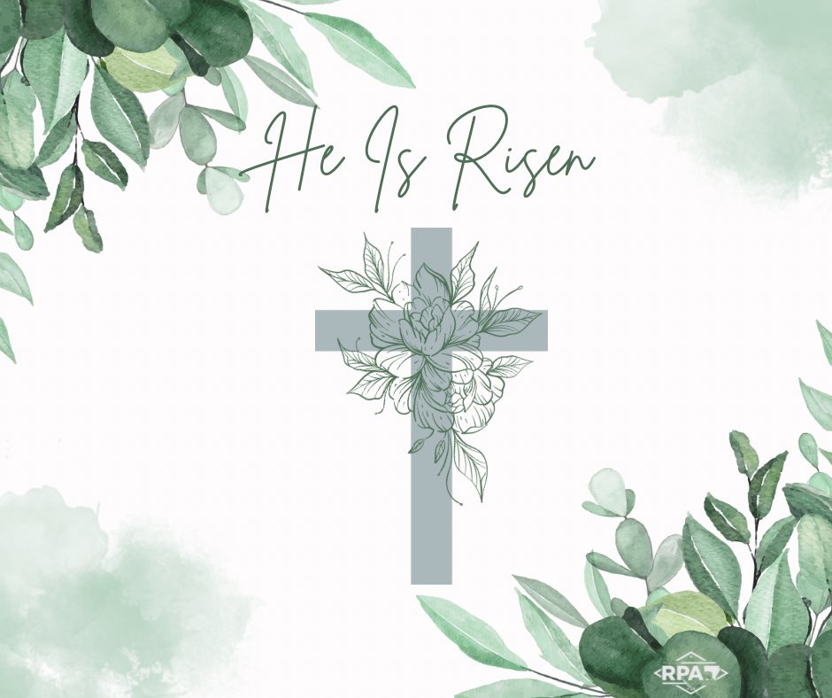 Christ is risen, he is risen indeed! May you all have a blessed Easter Sunday! “He is not here; he has risen, just as he said.” Matthew 28:6 #EasterSunday #HeIsRisen #arpx