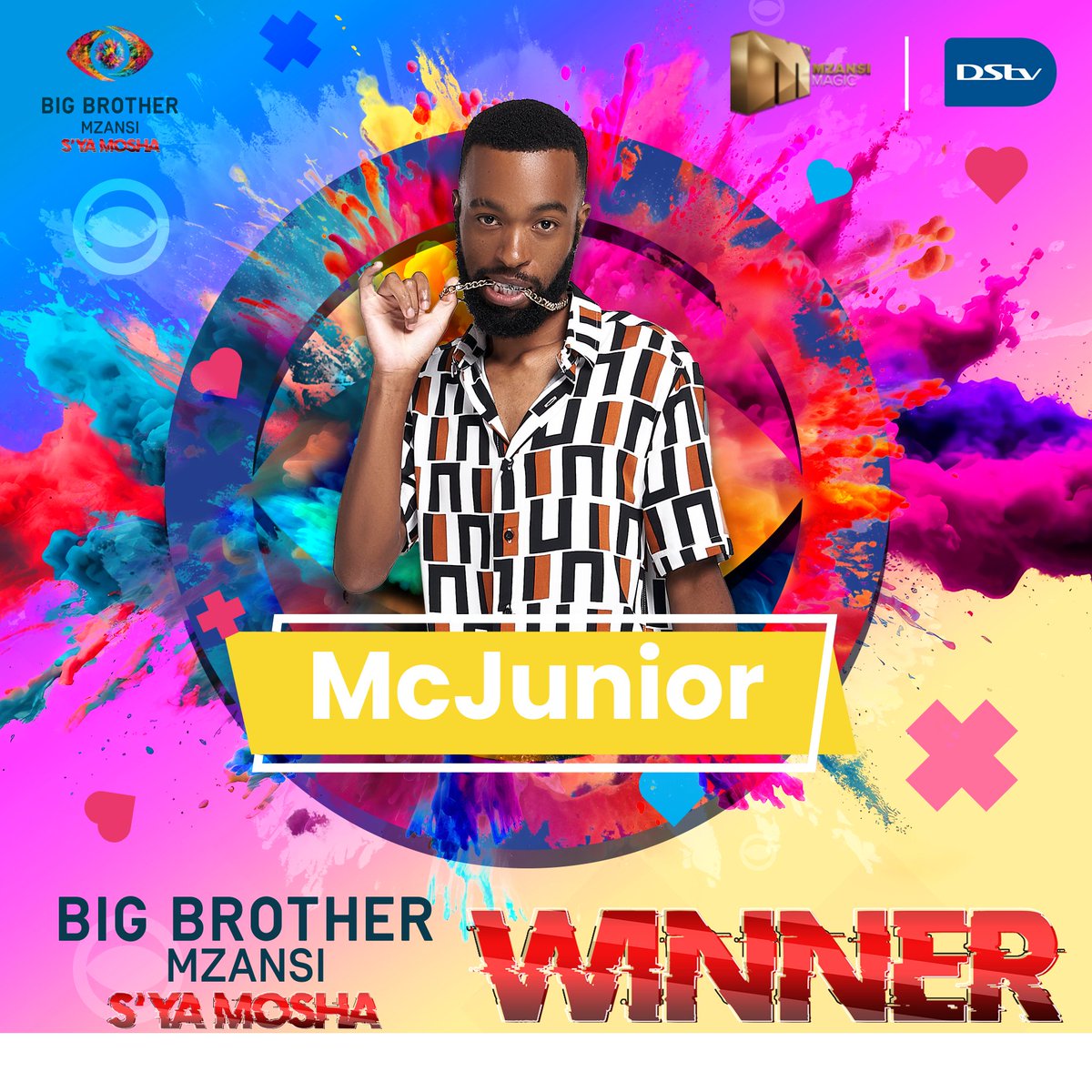 Mzansi we have a victor! 🏆👑 McJunior has been announced as the winner of the #SyaMosha season. 🇿🇦 Congratulations to inkabi yase Atlanta!🔥 The R2mil 💰 is his and that's facts on facts❗️ Click here to see his journey 👇 tinyurl.com/ny7vpm24 #BBMzansi