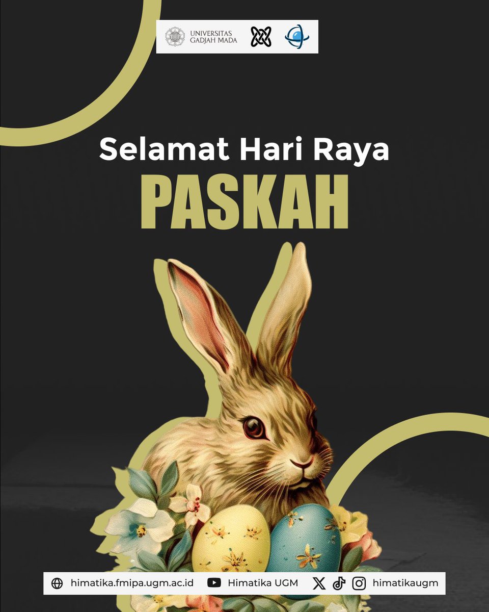 [HARI PASKAH]

Selamat Hari Raya Paskah! 😇

Kebangkitan Yesus Kristus dari kubur dan menang atas maut memberikan kita sukacita yang baru dan kiranya diberikan damai sejahtera. ✨

Departemen Lemma
Kabinet Sphera
Himatika UGM