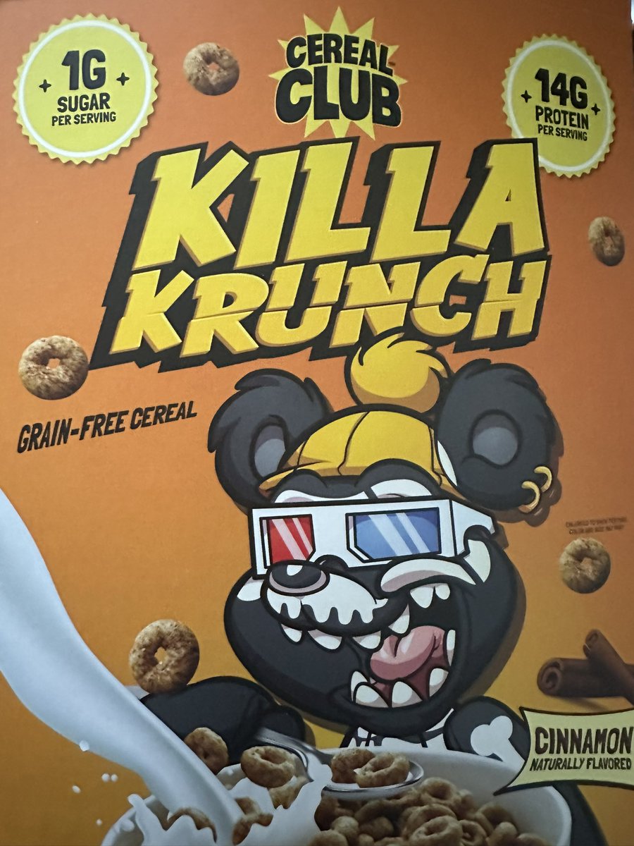 Started my day off right with some protein packed @cerealclubnft Killa Krunch 💪 #WeLikeTheBears