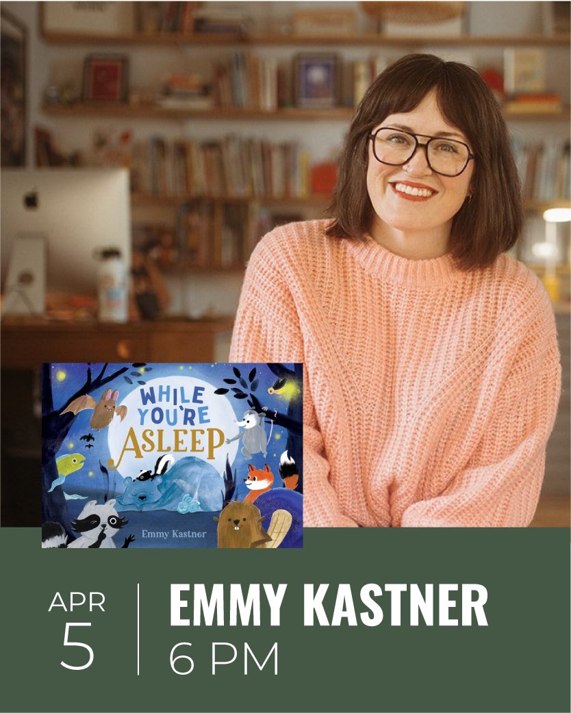 We're proud to welcome Michigan author Emmy Kastner for a Kids Pajama Party in celebration of her new book, While You're Asleep. Get out your jammies, and get ready for storytime and snacks! Friday, 6pm! literatibookstore.com/event/kids-paj…