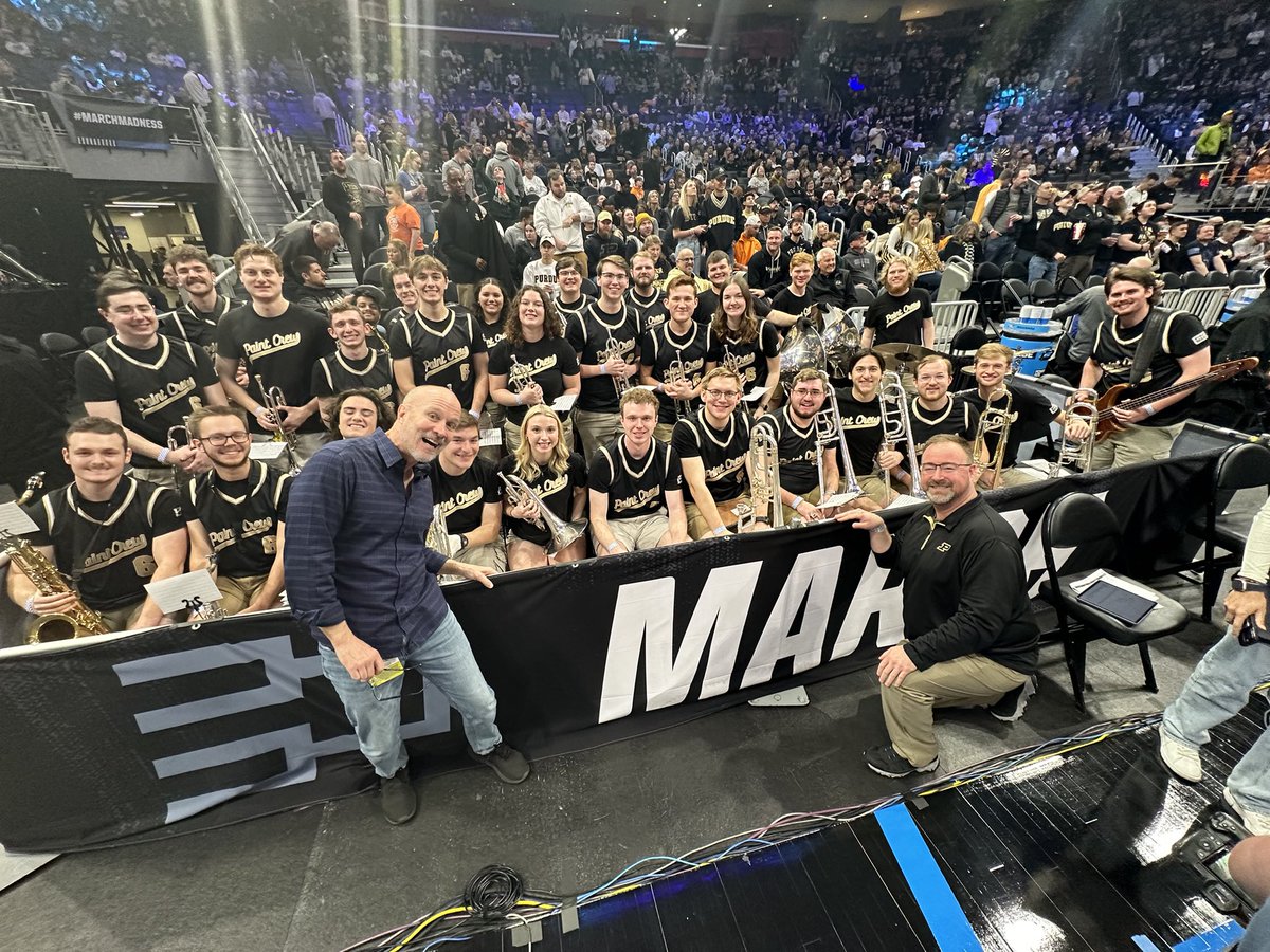 Purdue pep band director Matt Conaway just summoned me to meet the Boiler Brass and tell them to read this story on Scottsburg’s pep band!!!! 
♥️🚂🟨⬛️🎷🎺