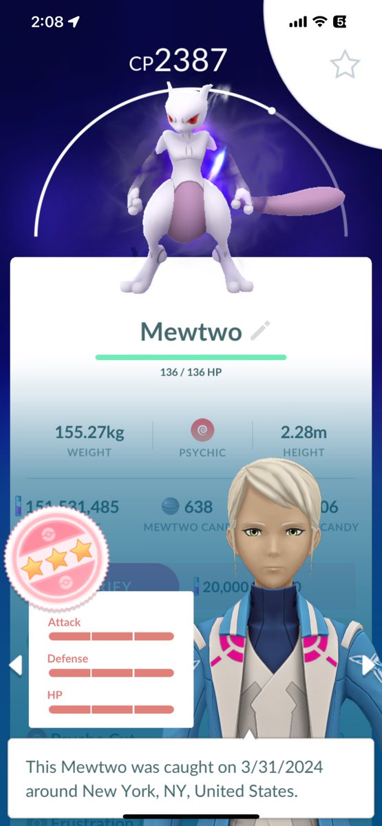 GuarCristian's tweet image. Oh F*** Yea 🔥💯😍🏆🎉✨👏

#HundoShadowMewtwo #PokemonGO #AlmostShundo #ShadowMewtwo #PokemonGOApp