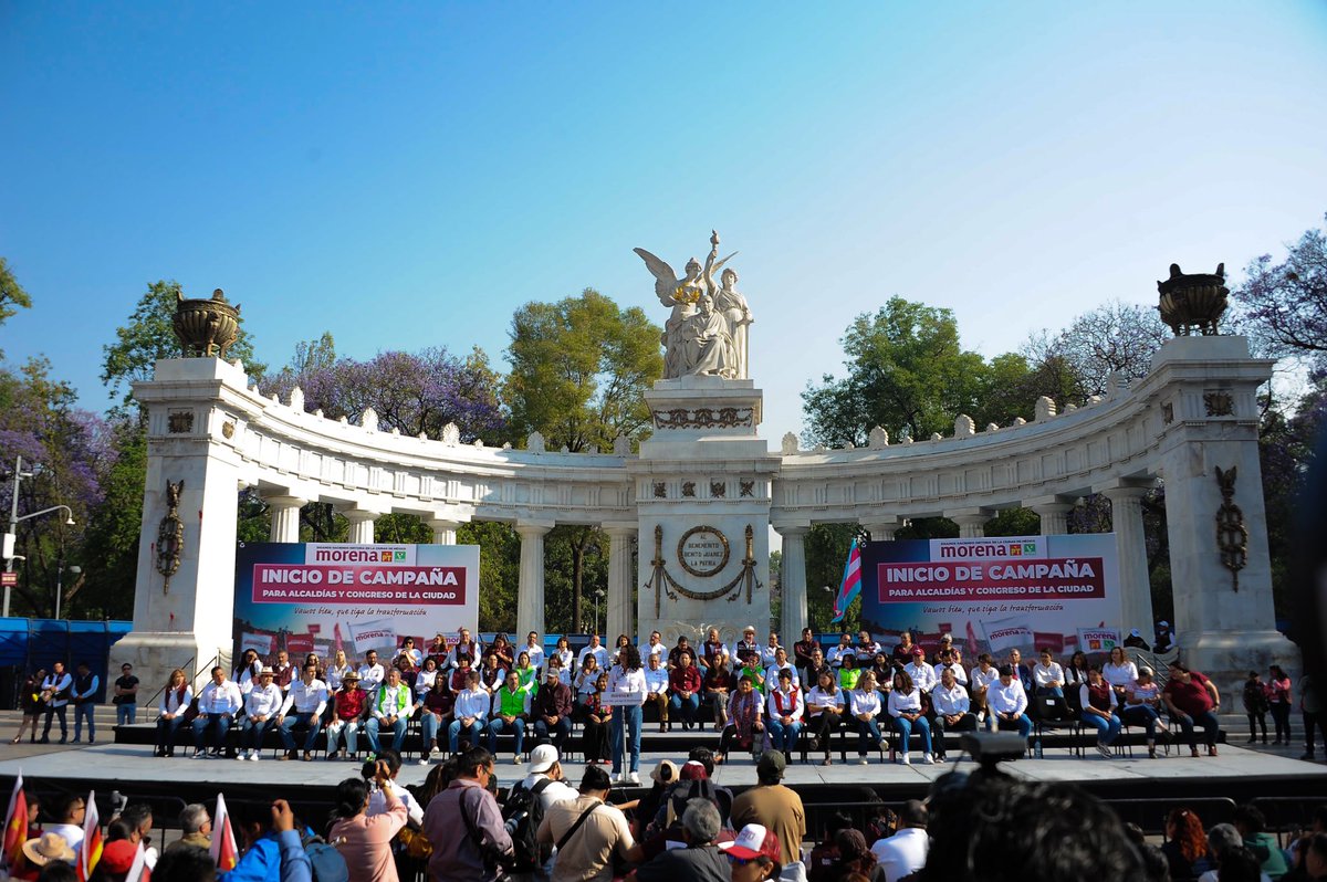 Valeria_cruz_f's tweet photo. Hoy junto con nuestra próxima Jefa de Gobierno Clara Brugada iniciamos campaña los candidatos y las candidatas a las diputaciones y alcaldías de la Ciudad de México.
¡Juntos vamos por la continuidad de la transformación! 🫶
#MORENA2024
#CDMX
#Distrito31
#Iztapalapa https://t.co/07LqzrhPwG