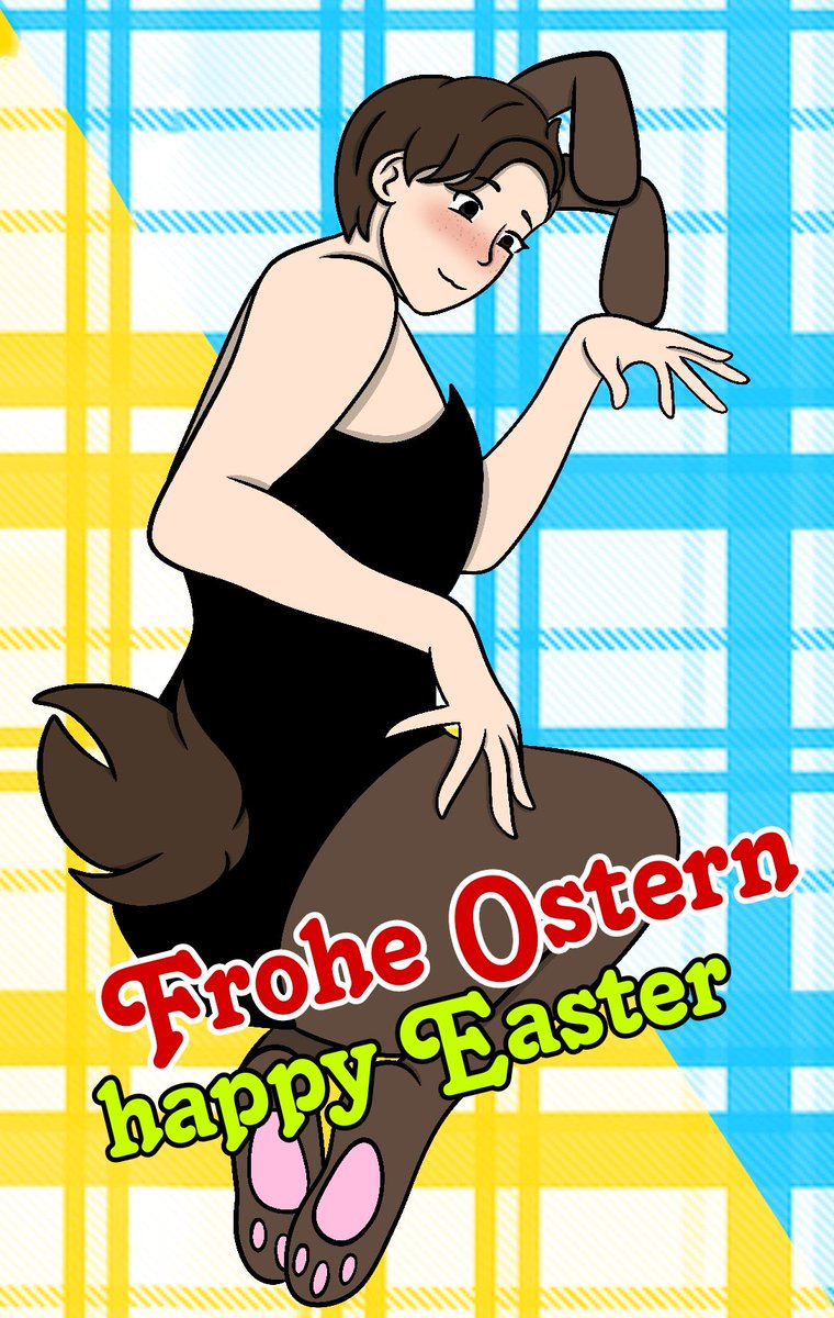 HussaVani's tweet photo. Happy Easter!🐣❤️ 
Frohe Ostern!🐰❤️

#WHF #WHFFanArt #WeHappyFew #WeHappyFewOc #WHFOc #OcEdieMimiPride #EdieMimiPride #Married #Wellie #WithoutMask #Ostern #Easter https://t.co/g1oz3YaJ3V