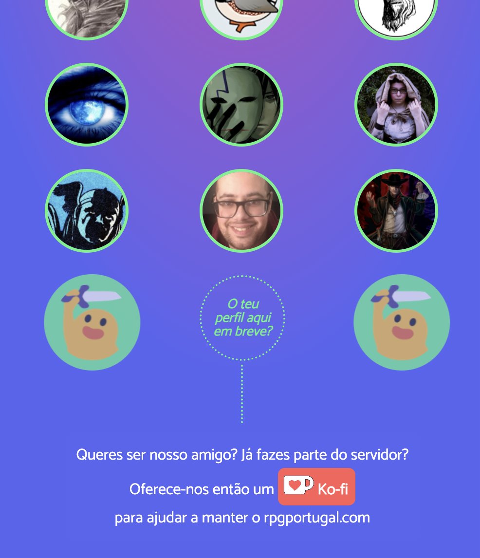 We're very thankful to the most recent members of rpgportugal.com/?lang=en that have supported us through ko-fi.com/rpgportugal or by just contributing to our #ttrpgcommunity👍

#dnd #TTRPGs #Portugal