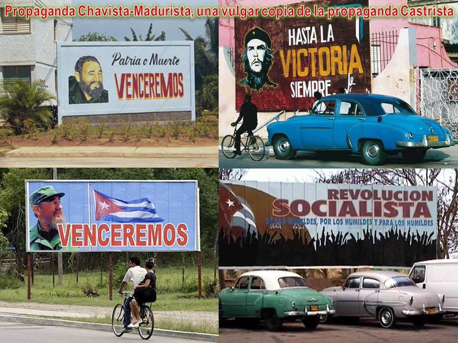Castro communist propaganda:
The use of psychological resources plays a key role in transmitting the message.
They try to modify not only the opinions, judgments or ideas of the recipient, but also their individual and social behavior.
The intellectual manipulation of the
