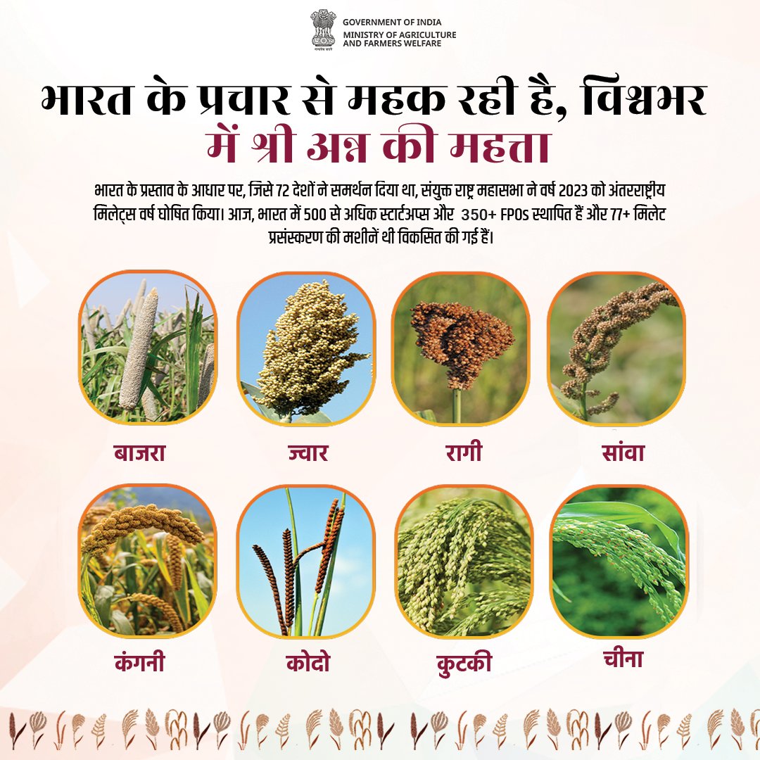 drmbsbner's tweet photo. #IYM2023 #ShreeAnna #YearOfMillets https://t.co/O2eWECYxsF