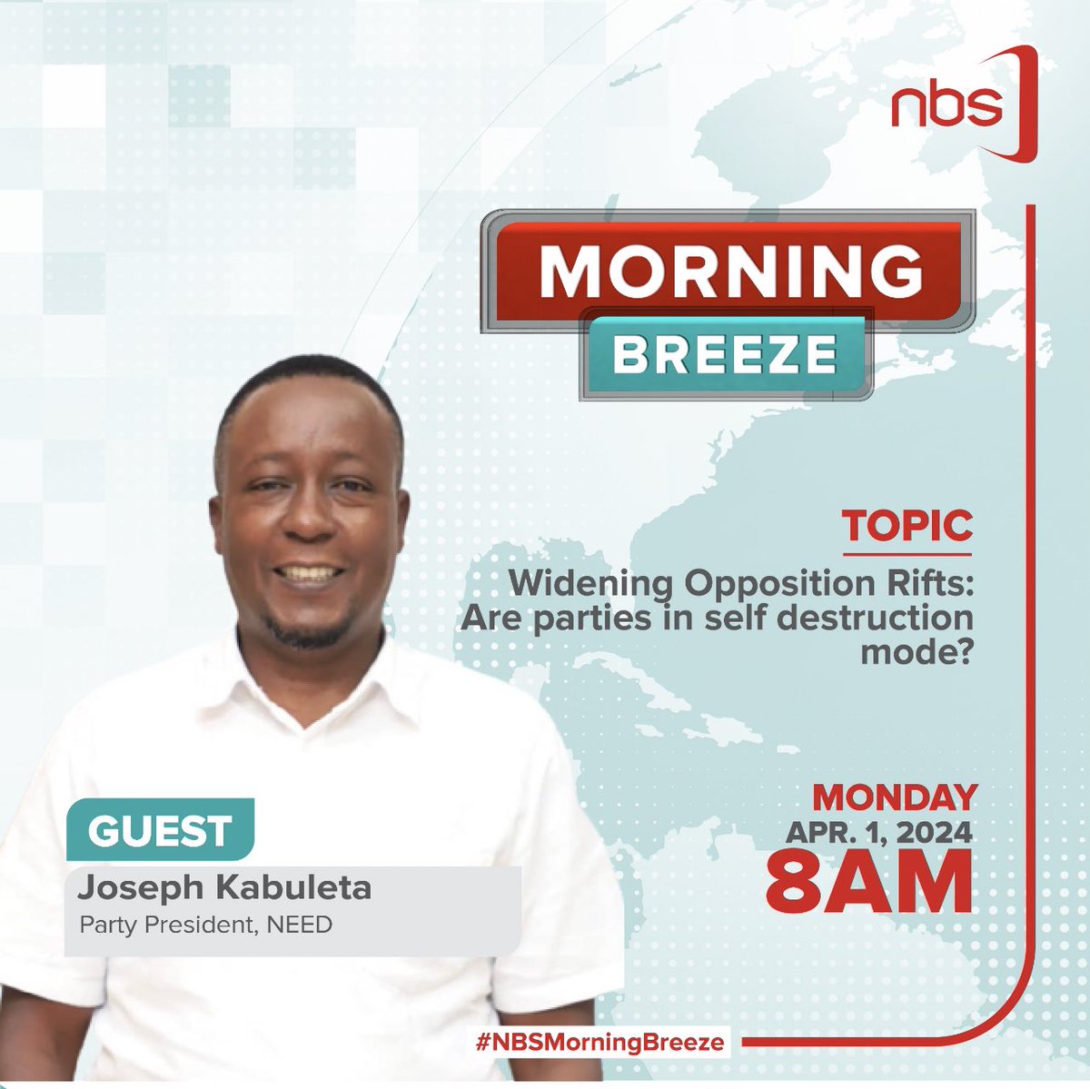 I will be hosted by NBS tomorrow morning.
