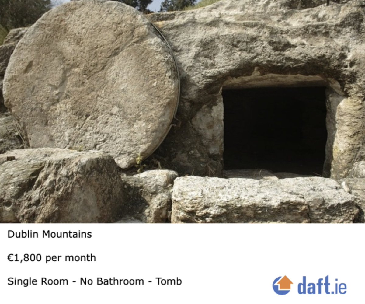 Jesus's Empty Tomb Already On Daft For €1,800 Per Month